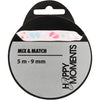 Creativ Company Dekoband, B: 9 mm, rosa, 5 m 1 Rolle