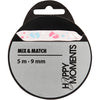 Creativ Company Dekoband, B: 9 mm, rosa, 5 m 1 Rolle