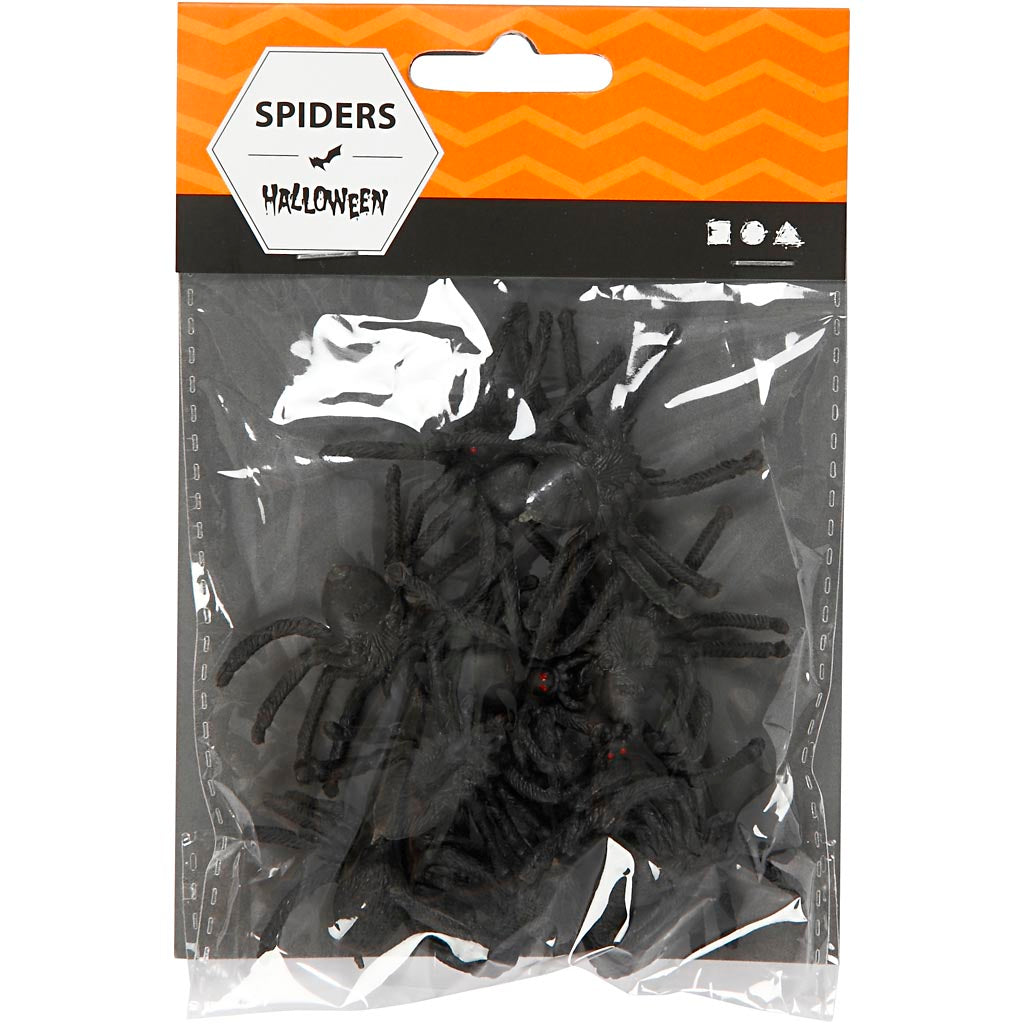 Creativ Company Spinnen, Größe 4 cm, 10 Stück, 1 Box