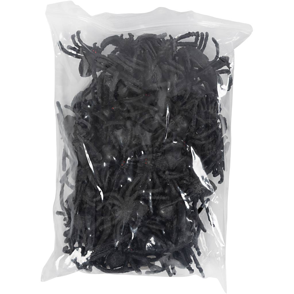 Creativ Company Spinnen, Größe 4 cm, 60 Stück, 1 Box
