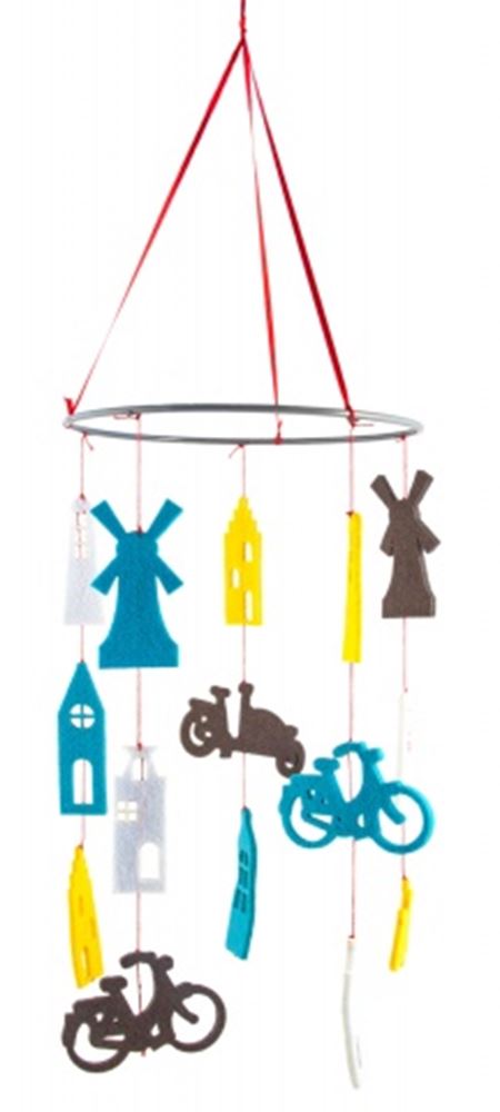 Mobiles Filz-Kanalhaus Citrus ca. 55 cm