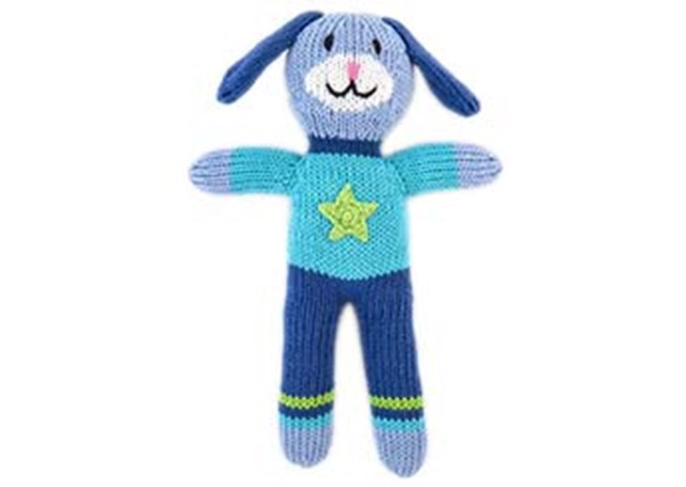 Kuscheltier gestrickter Hundejunge 24 cm