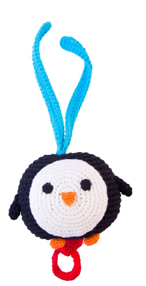Musik gehäkelter Pinguin