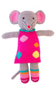 Cuddly toy knitted mouse Pippa 36 cm