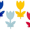 Kleiderhaken Metall Tulpe ass (4 Stück)