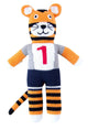 Kuscheltier gestrickter Tigerschnabel 36 cm