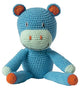 Kuscheltier gehäkeltes Nilpferd blau. 3+