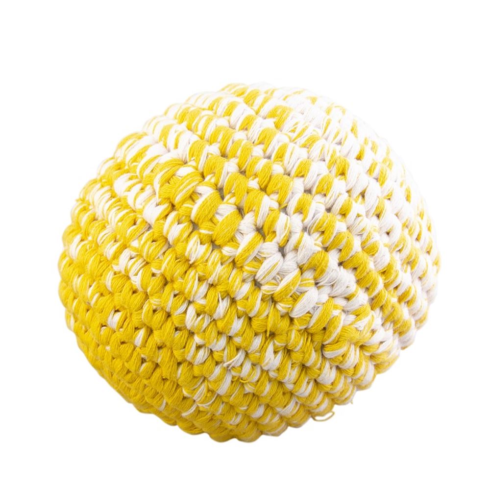 Kugel gehäkelt ockergelb meliert 12 cm (3