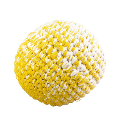 Kugel gehäkelt ockergelb meliert 12 cm (3
