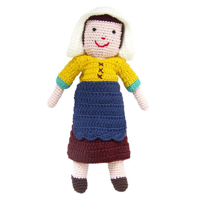 Kuscheltier gehäkeltes Milchmädchen von Vermeer