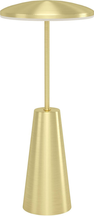 Eglo Piccola Tischleuchte – Touchdimmer – kabellos – 28 cm – Gold – verstellbares weißes Licht – wiederaufladbar – Außen- und Innenbereich