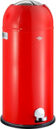 Wesco Kickmaster Maxi-Abfallbehälter | Treteimer | 40 Liter | Metall - rot | Mülleimer - hergestellt in Deutschland