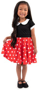 Kleine Abenteuer – Retro-Tupfen-Twirl-Kleid – Größe XL (128-134)