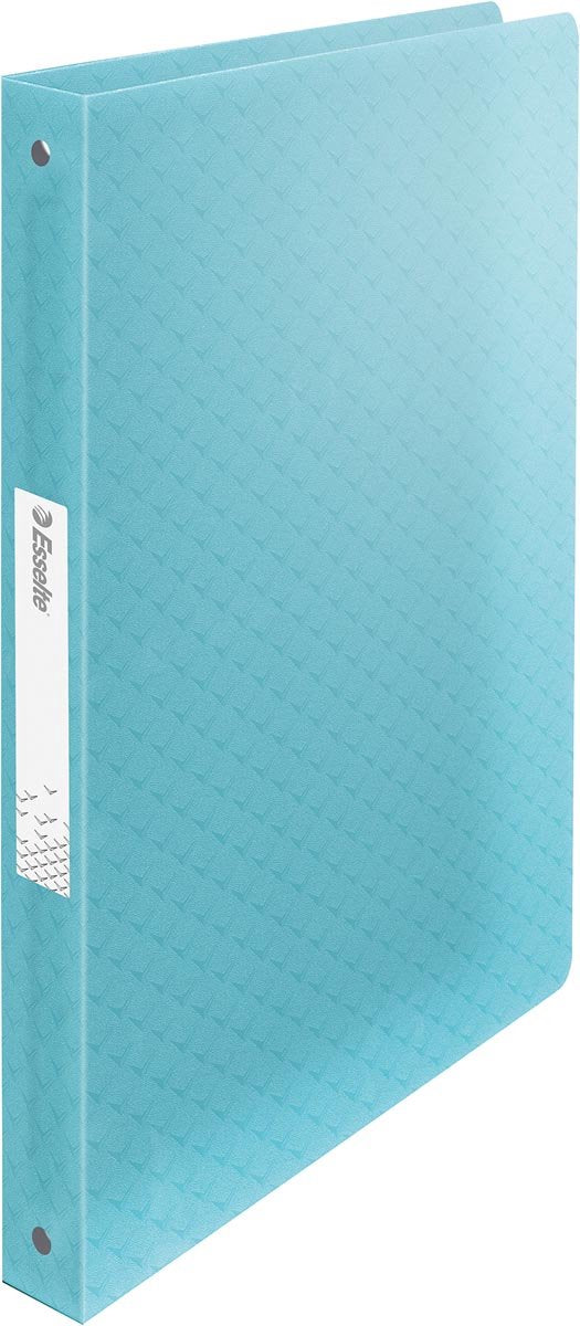 Esselte Colour'breeze 2-Ring-A4-Ringbinder mit Softcover für 140 Blatt – Rückenbreite 25 mm – Blau