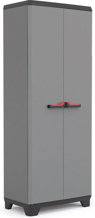 Keter Stilo Aufbewahrungsschrank hoch – Utility – 3 Regale – 39 x 68 x 173 cm – dunkelgrau schwarz