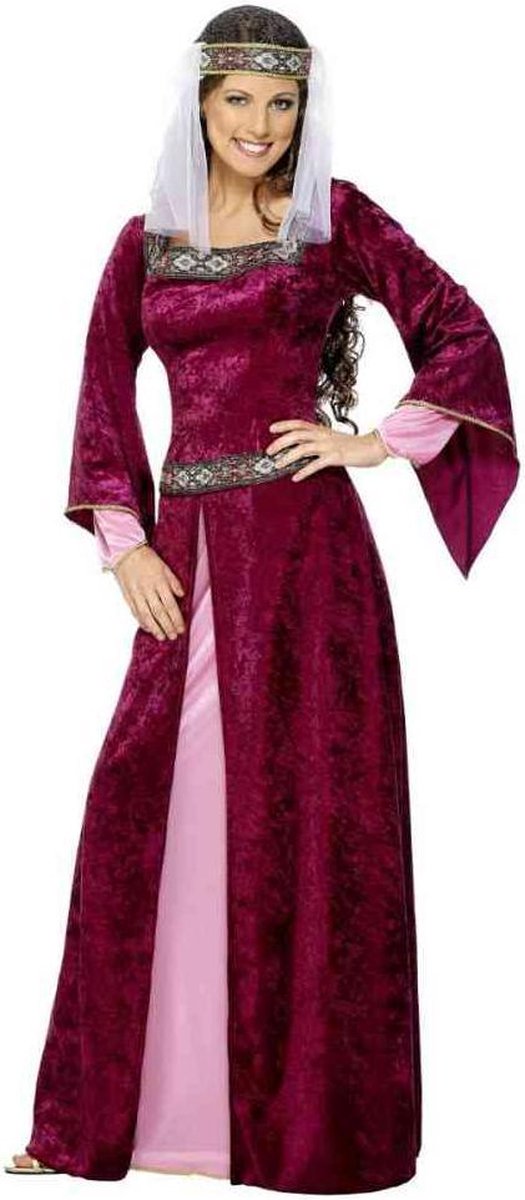 Vegaoo Mittelalter-Königin-Kostüm für Damen – Fasching – Größe L