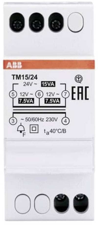 Busch-Jaeger ABB 2CSM228745R0802 Klingeltransformator 12 V, 24 V 1,25 A