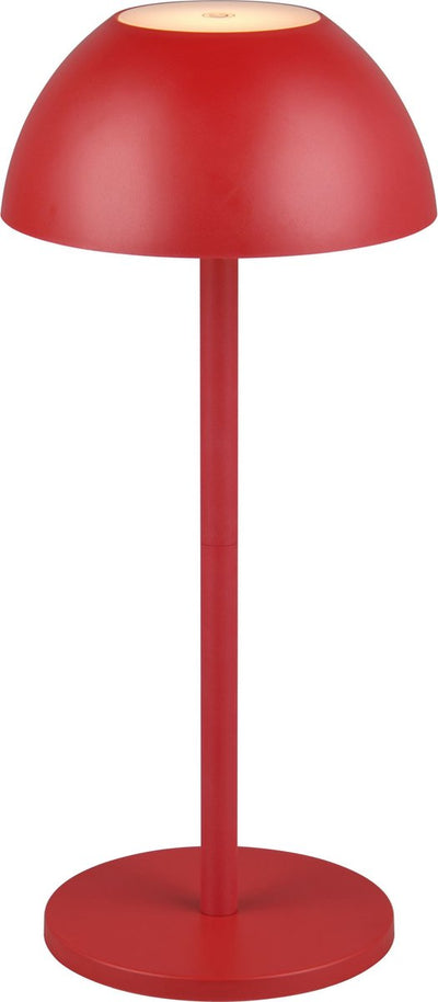 Rl lebe deine Lichtrealität Ricardo - Tischleuchte - rot - inkl. 1x SMD 1,7 W - 4-Stufen-Touch - USB-Anschluss - Beleuchtung auf und ab - Batteriebetrieb - Außenbeleuchtung - IP54