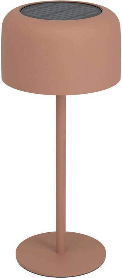 Eglo Roccanova Tischleuchte – wiederaufladbar (bis zu 22 Stunden Licht) – Solar – 30 cm – ziegelrot warmorange – kabellos – dimmbar – drinnen und draußen