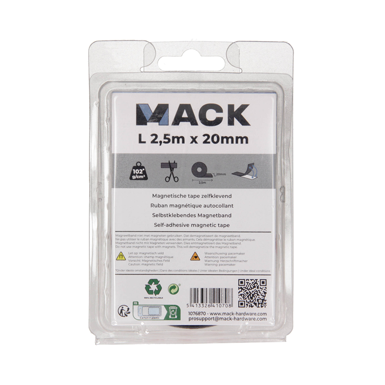 Mack 1076870 - Magnetband 2,5m*20mm 1Stk | 3 Stück