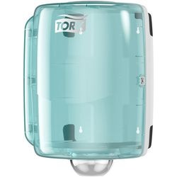 Reinigungspapierspender Tork W1, W2 Maxi 44,7x32,8x30,2cm weiß türkis