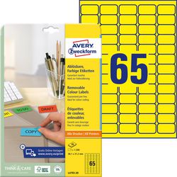 Wiederklebende Etiketten Avery Zweckform Stick Lift Gelb