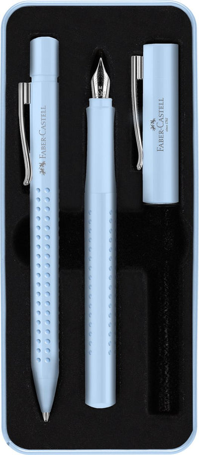 Faber-Castell Geschenkbox – Kugelschreiber und Füllfederhalter 2010 Harmony – Himmelblau – FC-201524