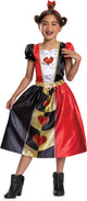 Disney-Verkleidung – Alice im Wunderland, klassisches Kleid der Königin der Herzen, Größe XS (3–4 Jahre), Mädchen