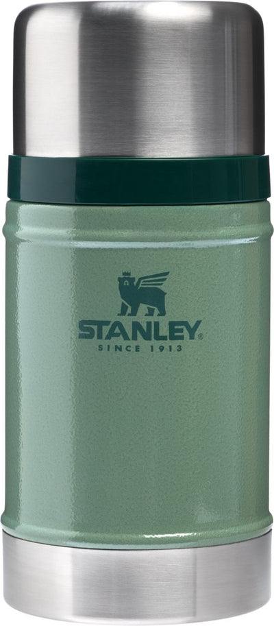 Stanley Classic Legendary Food Jar 0,7 l – Thermos-Lunchbox hält 15 Stunden warm – Deckel dient als Schüssel – auslaufsicherer Lebensmittelbehälter – BPA-frei – spülmaschinenfest – Hammerschlaggrün