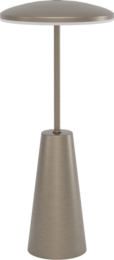 Eglo Piccola Tischleuchte – Touchdimmer – kabellos – 28 cm – Dunkelbronze – verstellbares weißes Licht – wiederaufladbar – Außen- und Innenbereich