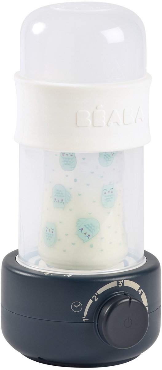Béaba Babymilch Zweitflaschenwärmer für unterwegs – Flaschenwärmer – Sterilisator – Blau