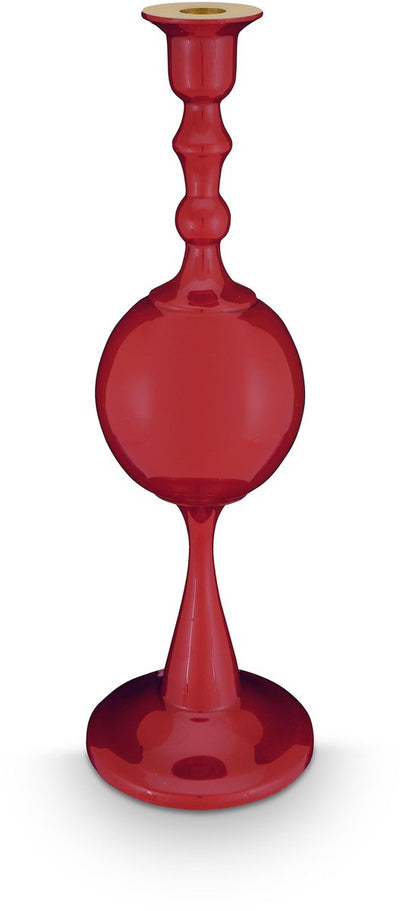 Pip Studio Kerzenhalter Kugel – Kerzenhalter aus Metall – Dunkelrot – 37 cm