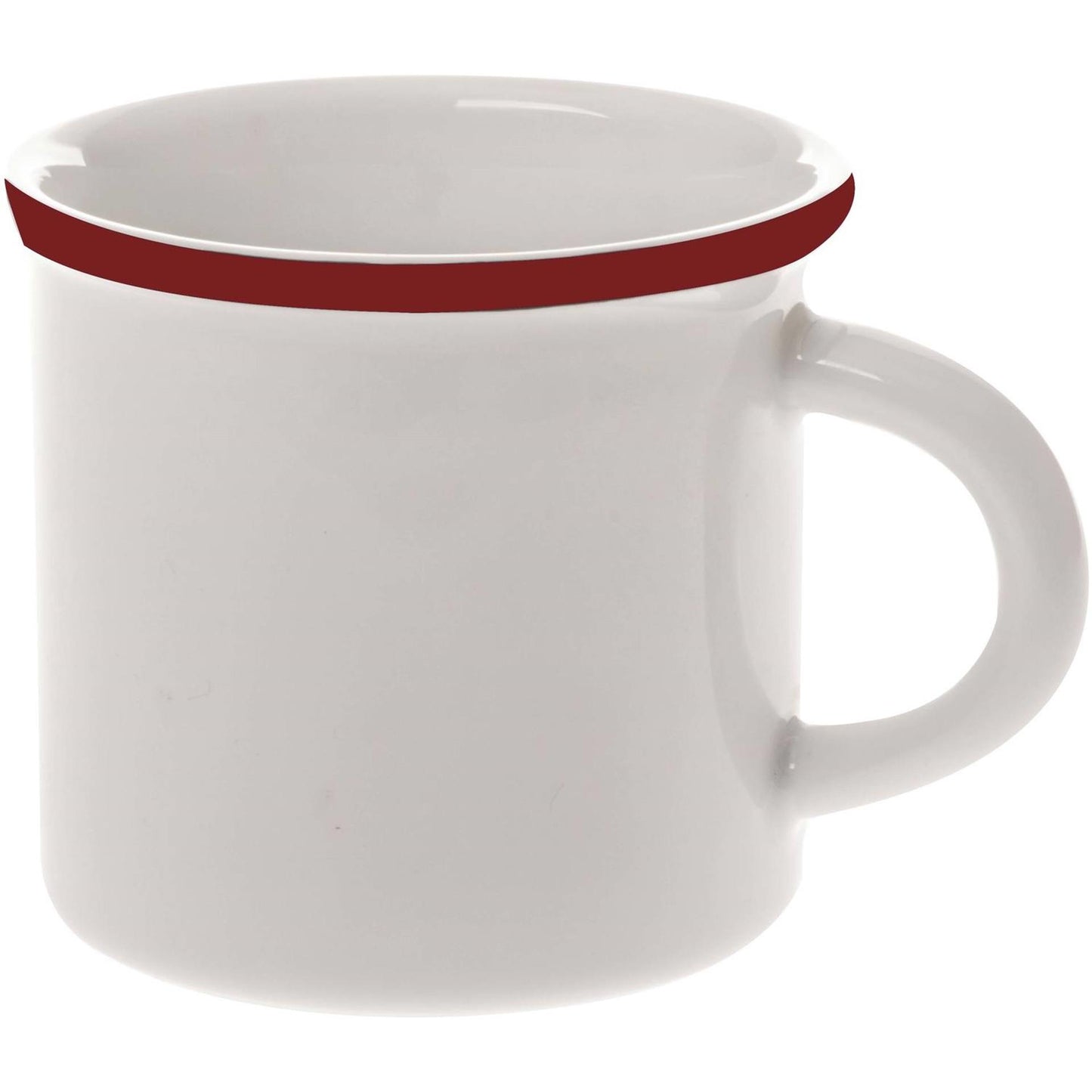 Palmer Retrobecher 30cl roter Rand 6 Stk