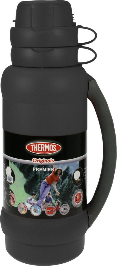 Thermos Premier Isolierflasche – 1l8 – schwarz