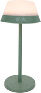 Eglo Meggiano Tischleuchte – Touchdimmer – kabellos – 32 cm – grünweiß – verstellbares RGB-Weißlicht – wiederaufladbar – außen und innen