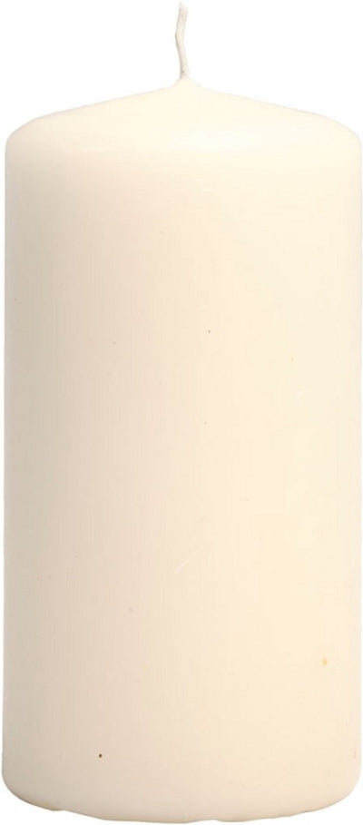 Creativ Company Kerzen, H: 100 mm, T 50 mm, gebrochenes Weiß, 6 Stück 1 Box