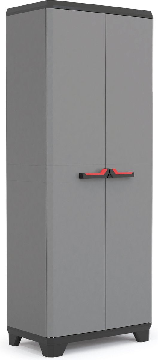 Keter Stilo Hochschrank – 3 Regale – 68 x 39 x 173 cm – dunkelgrau schwarz