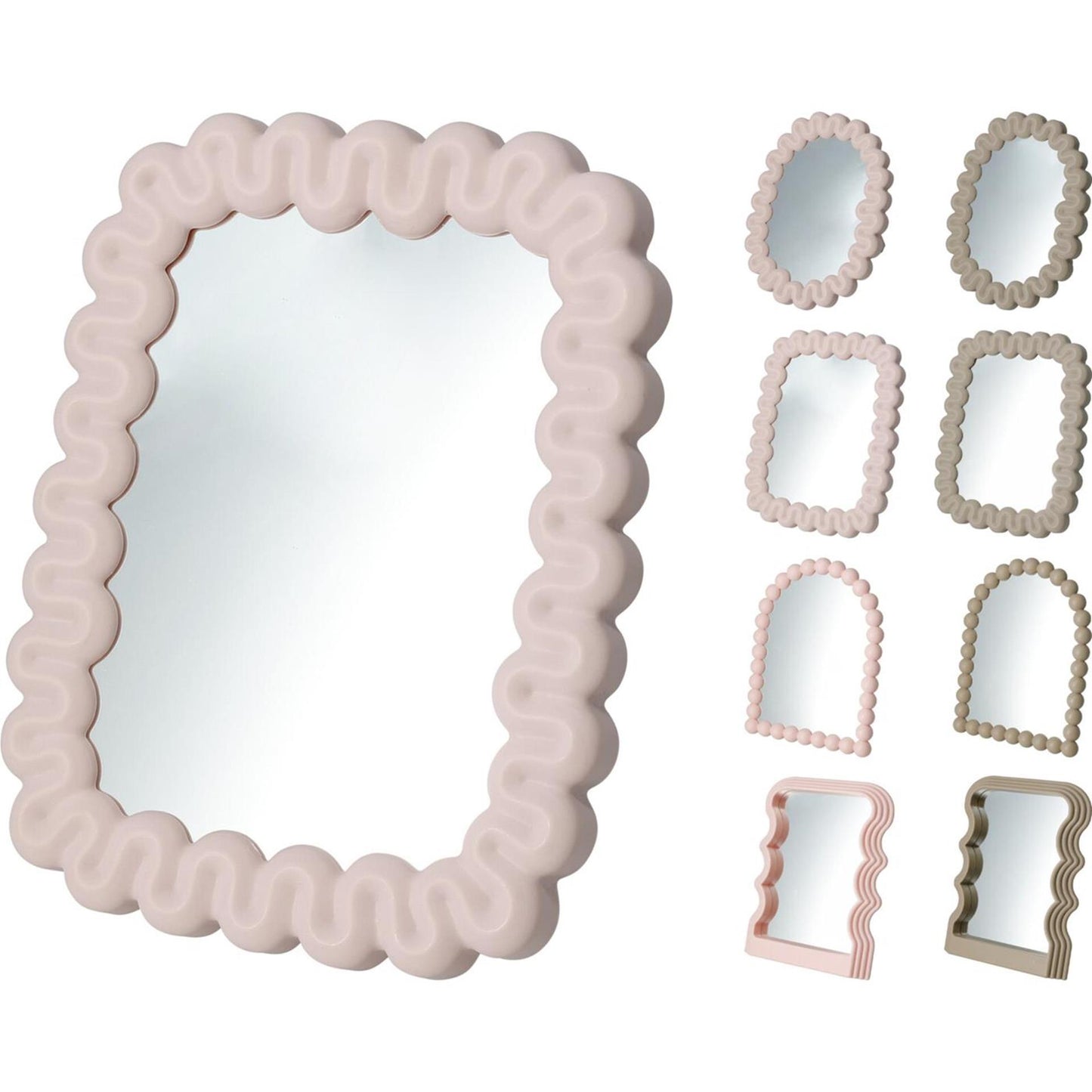 Home-Styling-Spiegelglas mit PP, 22 x 17 x 3 cm