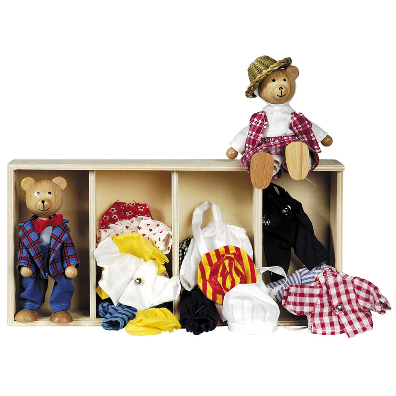 Goki Poppenhuis Berenpopjes + Kleidung