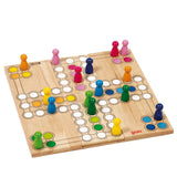 Goki hölzerne Ludo -Spielvariable - afbeelding 2