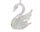 Decoris Weihnachtsanhänger Schwan irisierend 10cm