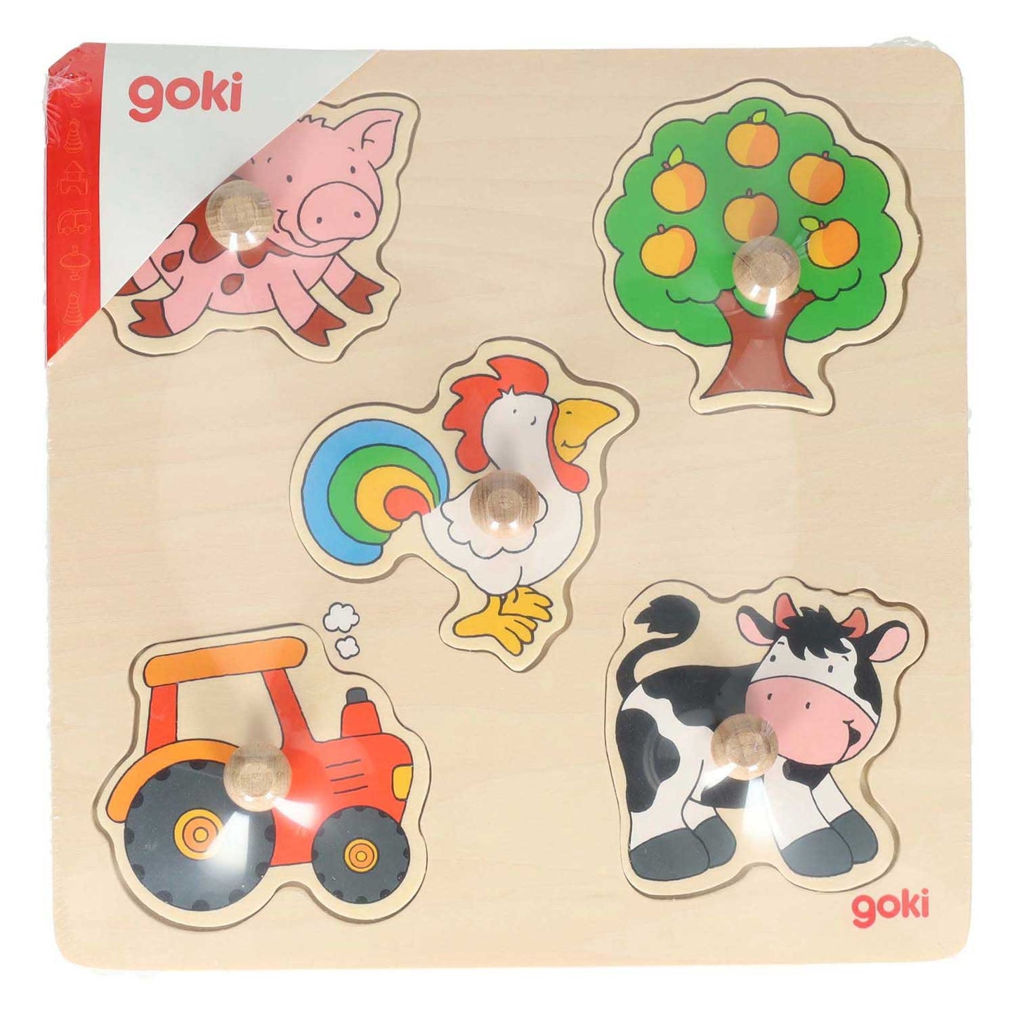 Goki Holz Nick Puzzle Farm