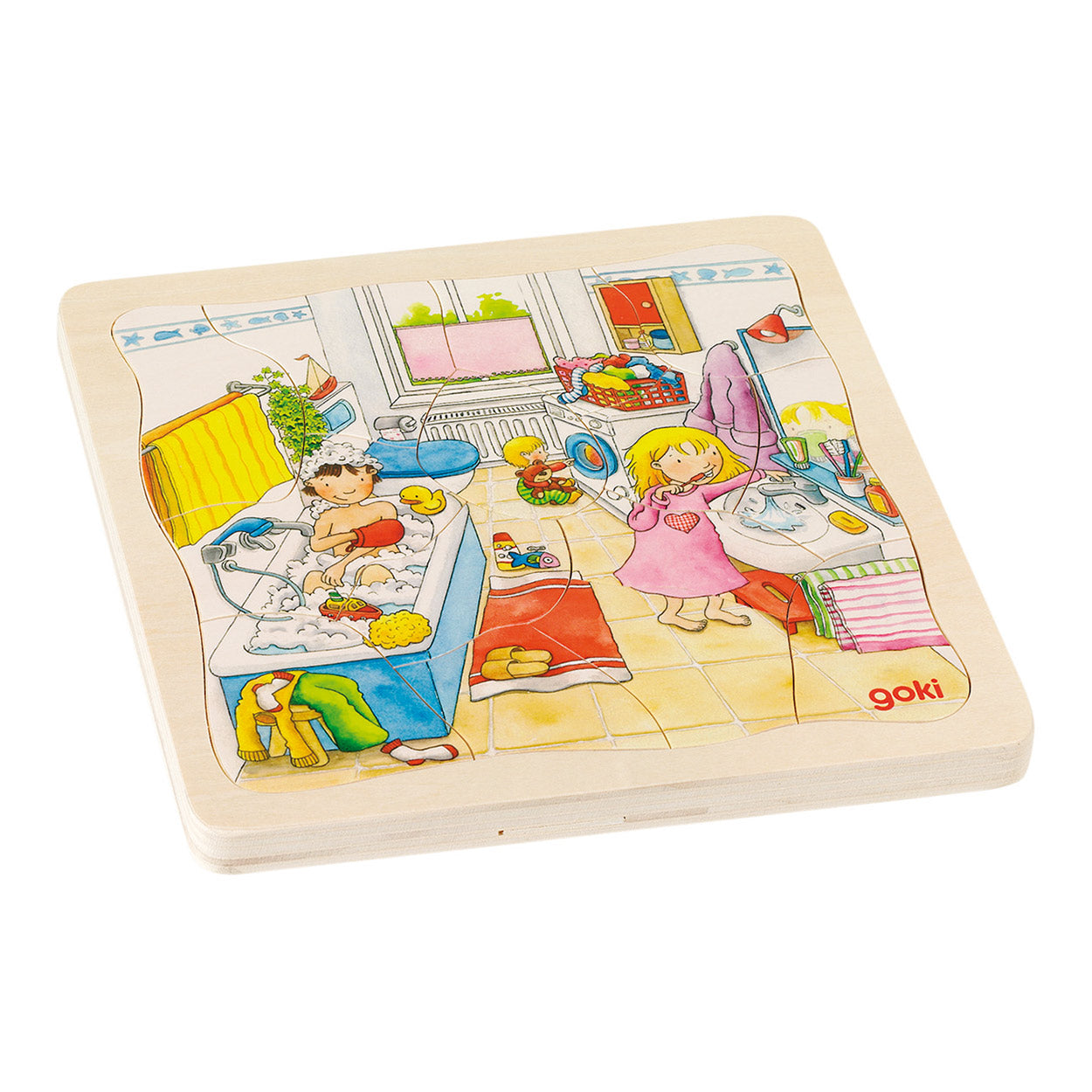Goki Holzschicht Puzzle meinen Tag