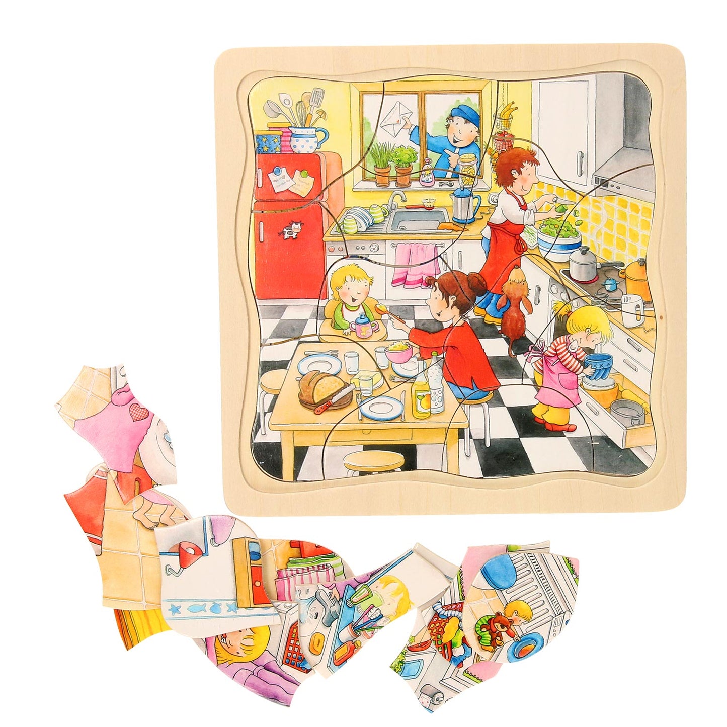 Goki Holzschicht Puzzle meinen Tag
