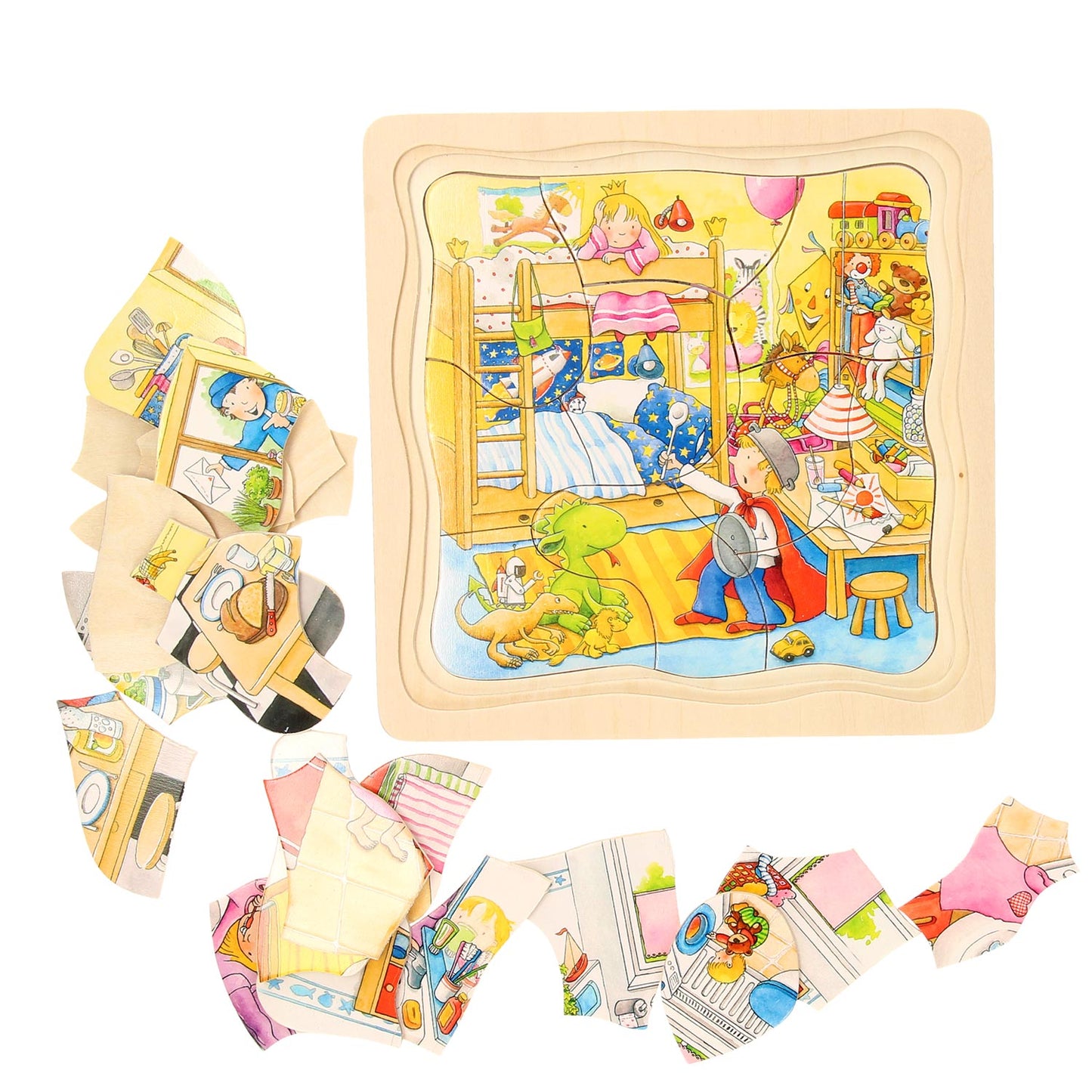 Goki Holzschicht Puzzle meinen Tag