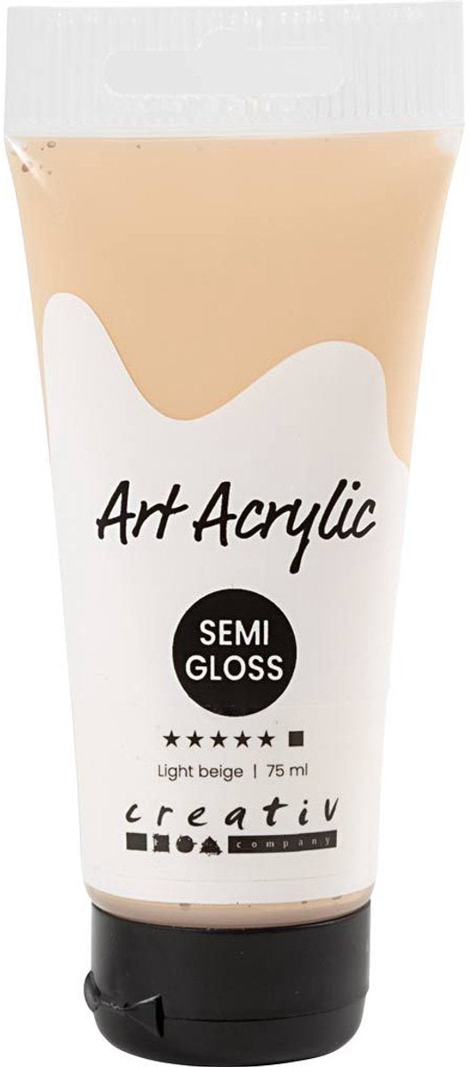 Creativ Company Pigment Art Acrylfarbe Pastellkorallen, 75 ml