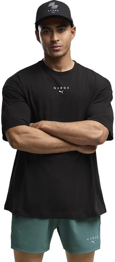 Puma x Hyrox Lifestyle Kurzarm-T-Shirt schwarz S Herren