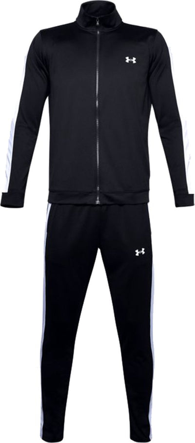 Under Armour UA Rival Knit Track Suit-BLK Herren-Trainingsanzug – Schwarz – Weiß