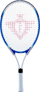 Tennisschläger mit Abdeckung und 2 Kugeln blau