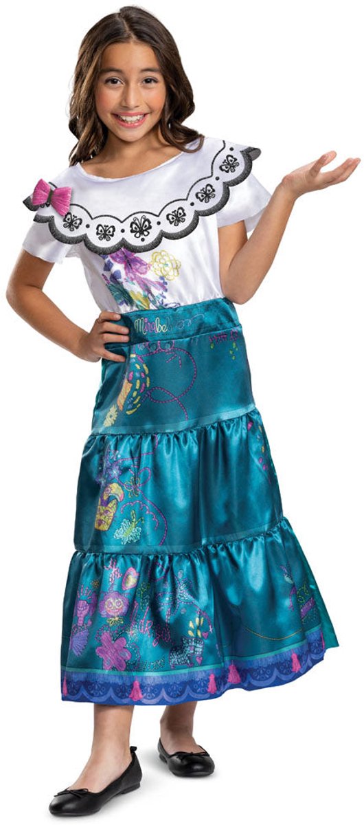 Verkleidung Disney – Encanto, Mirabelle-Kleid Deluxe, Größe M (7–8 Jahre), Mädchen